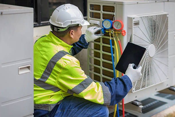 Professional Hvac technician working in Sour Lake, TX
